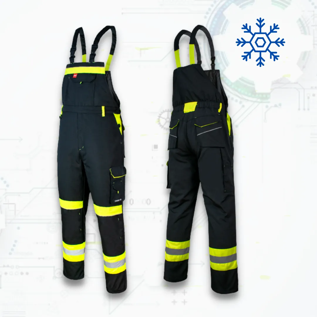 Classic-VIS Winter ORG Zimné montérkové nohavice na traky (D217)