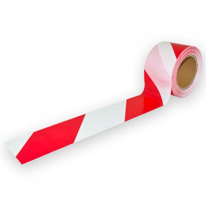 Výstrážná lepiacá páska TRED 100 (Red +White, 100 m) (D100)