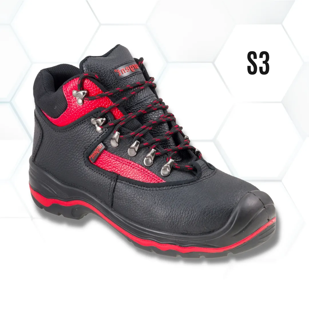 Urgent 102 Red Členková pracovná obuv (S3, Guma)