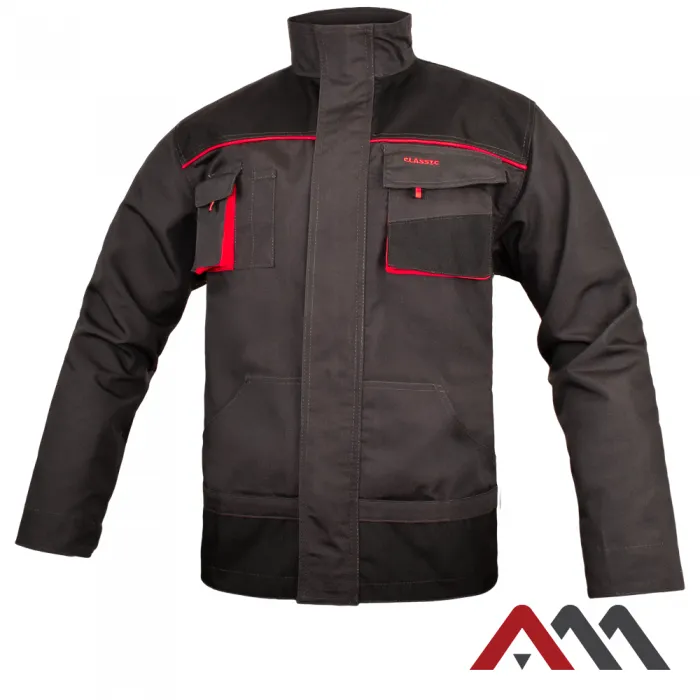 Classic RED KRT Montérkový pracovný kabát (D123)