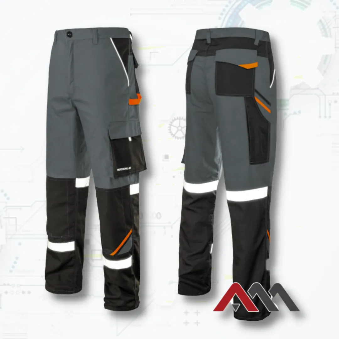 Professional-Ref Grey SPD Montérkové pracovné nohavice do pása (D114)