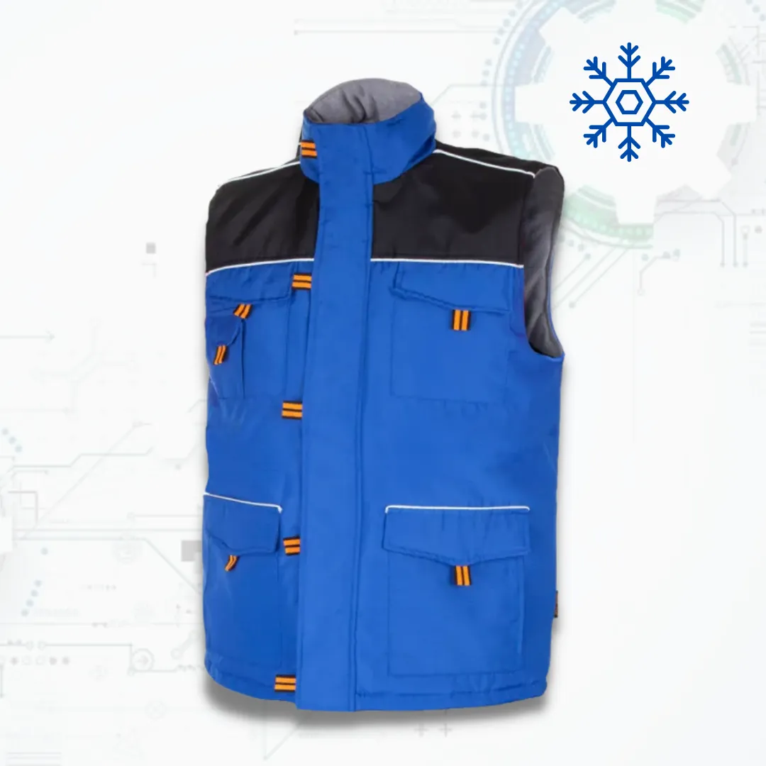 Prof-Top Blue Zimná zateplená vesta (modrá / čierna)