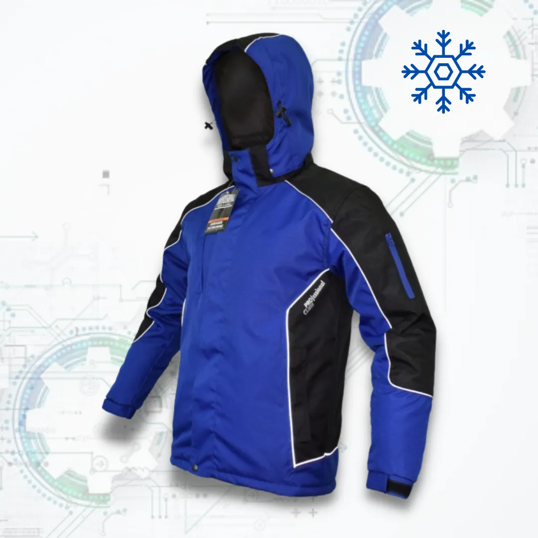 Professional WIN Zimná pracovná bunda KRT-W (modrá / čierna)