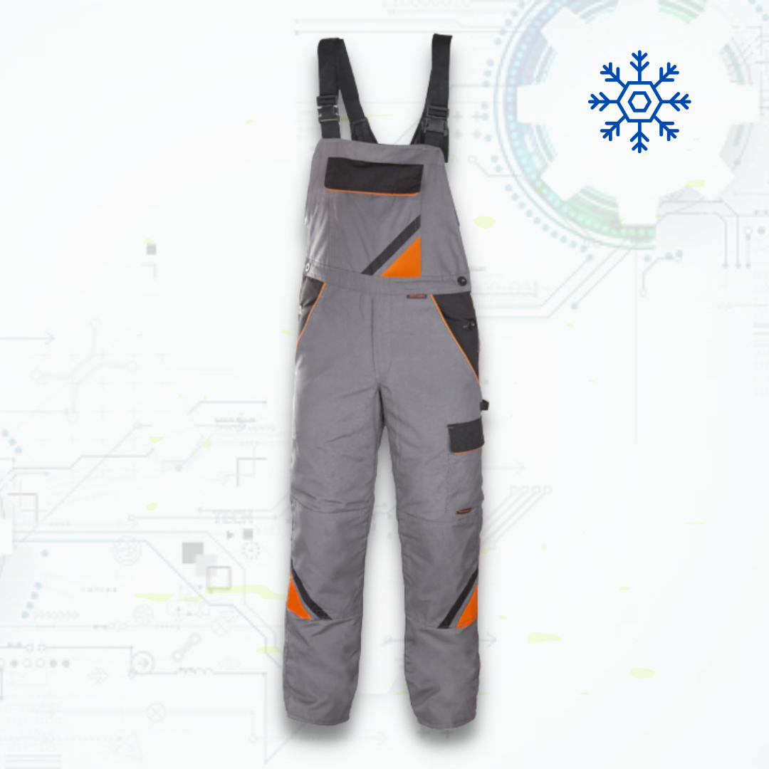 Professional Grey ORG-W Zimné pracovné nohavice na traky (D221)