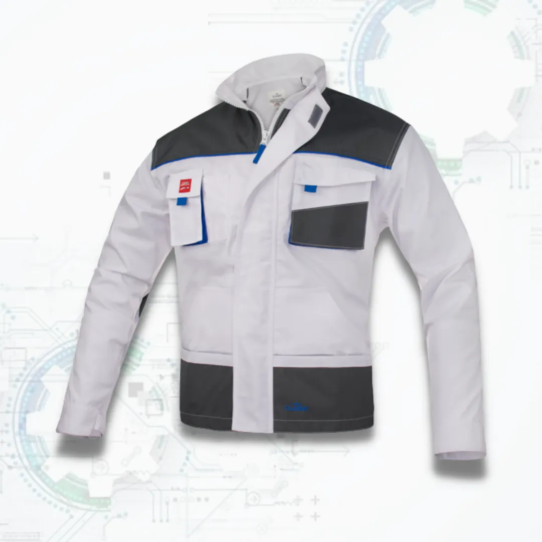 Classic White KRT - Montérkový pracovný kabát (D112)