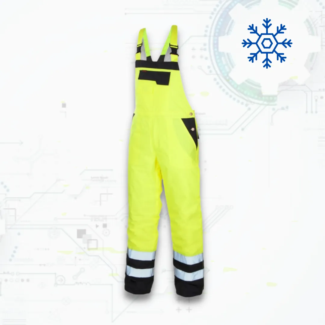 FLASH-Bi Yellow Winter ORG Zimné montérkové nohavice na traky (D222)