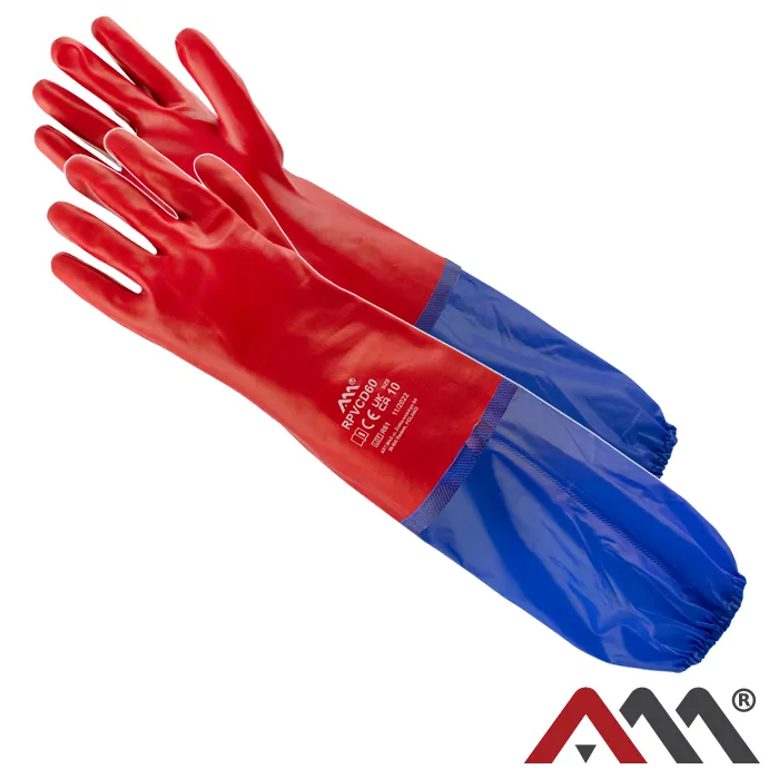 RPVCD 60 -  PVC Máčané pracovné rukavice (UNI)