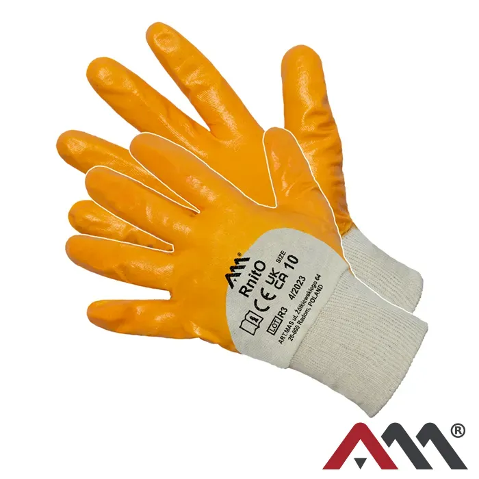 RNITO Yellow - Pracovné rukavice máčané nitrile