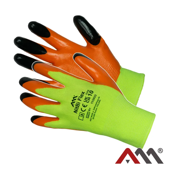 NITBI FLEX - Pracovné rukavice máčané nitrile (EN21420)