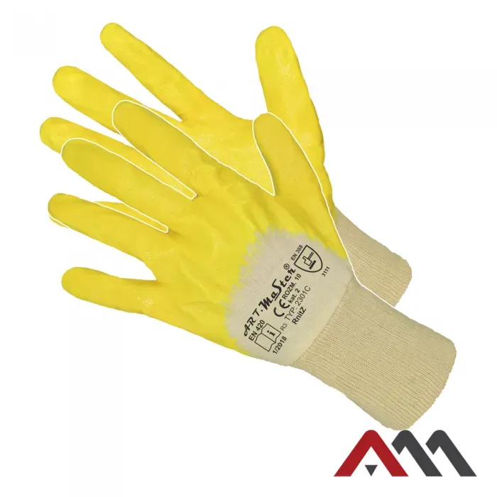 RNit Yellow - Pracovné rukavice máčané nitrile