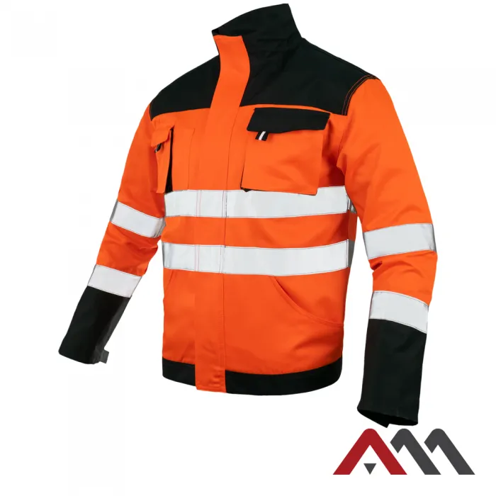 Flash Orange KRT Montérkový pracovný kabát