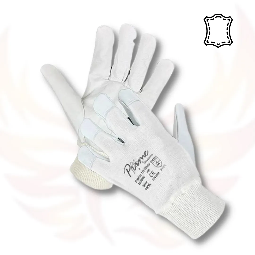 Foenix 119 White Kombinované pracovné rukavice 