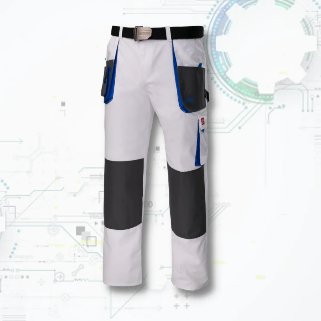 Classic White SPD Montérkové pracovné nohavice do pása (D112)